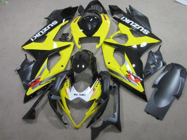 Cheap 2005-2006 Black Yellow Suzuki GSXR1000 Motor Bike Fairings