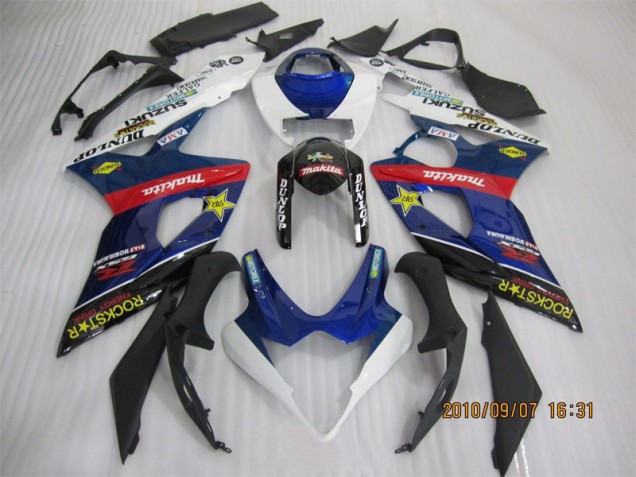 Cheap 2005-2006 Blue Black Rockstar Suzuki GSXR1000 Replacement Motorcycle Fairings