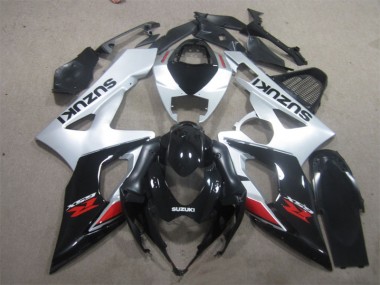 Cheap 2005-2006 Black White Suzuki GSXR1000 Motorcycle Replacement Fairings