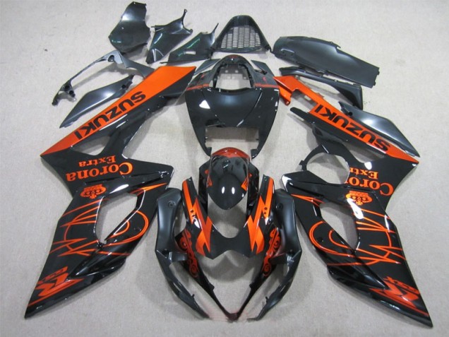Cheap 2005-2006 Black Orange Corona Extra Suzuki GSXR1000 Replacement Fairings Cheap 2005-2006 Black Orange Corona Extra Suzuki GSXR1000 Replacement Fairings
