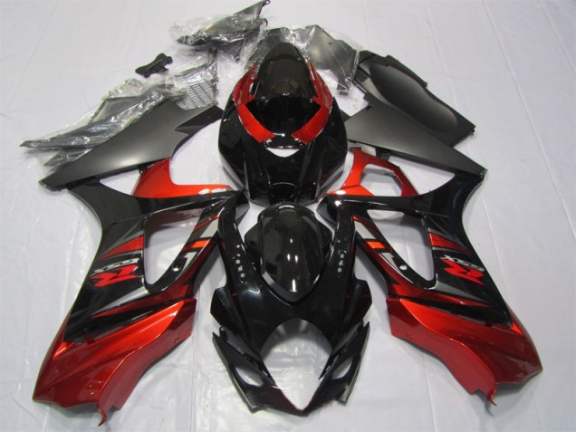 Cheap 2007-2008 Black Red Suzuki GSXR1000 Motorcycle Fairing Kit