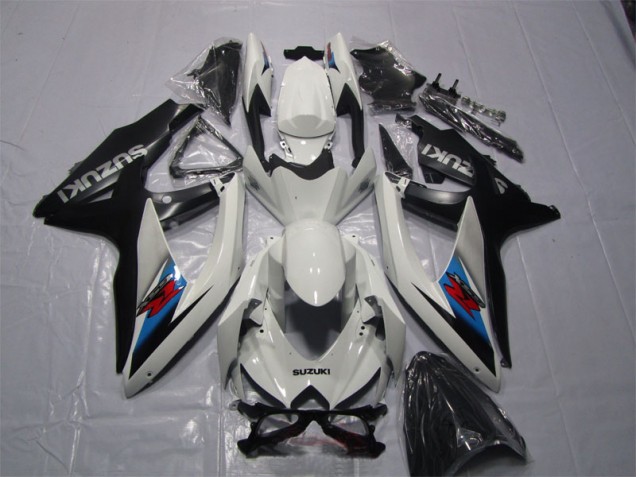 Cheap 2007-2008 White Black Suzuki GSXR1000 Motor Bike Fairings Cheap 2007-2008 White Black Suzuki GSXR1000 Motor Bike Fairings