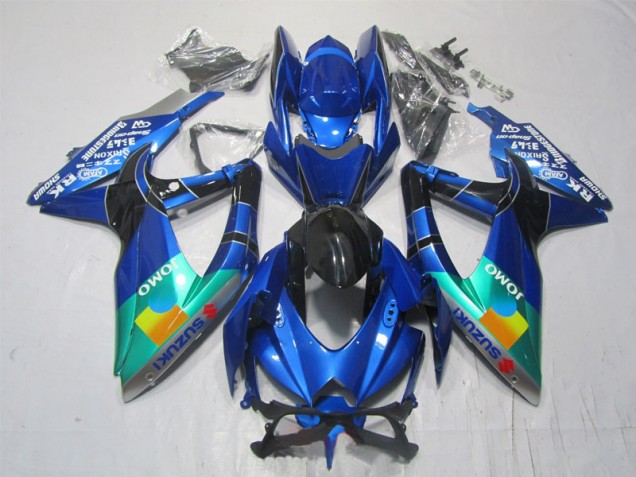 Cheap 2007-2008 Blue Black Green Jomo Suzuki GSXR1000 Motorcycle Bodywork Cheap 2007-2008 Blue Black Green Jomo Suzuki GSXR1000 Motorcycle Bodywork