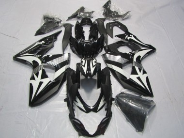 Cheap 2009-2016 Black White Suzuki GSXR1000 Motorcyle Fairings