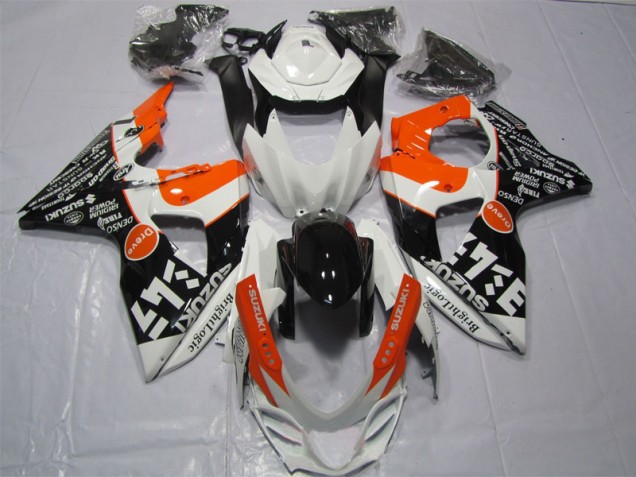 Cheap 2009-2016 White Black Orange Bright Logic Suzuki GSXR1000 Motor Bike Fairings Cheap 2009-2016 White Black Orange Bright Logic Suzuki GSXR1000 Motor Bike Fairings