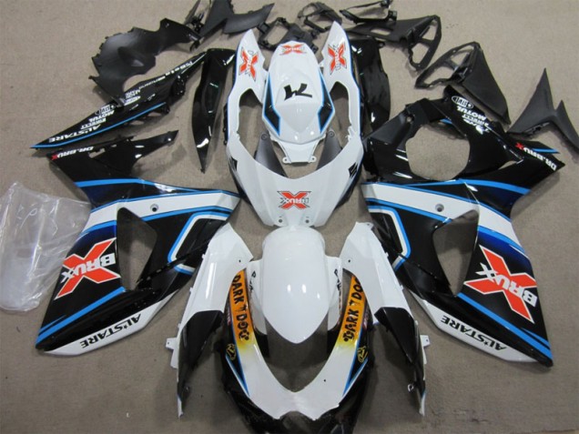 Cheap 2009-2016 White Blue Brux Dark Dog Suzuki GSXR1000 Motorbike Fairing Kits Cheap 2009-2016 White Blue Brux Dark Dog Suzuki GSXR1000 Motorbike Fairing Kits