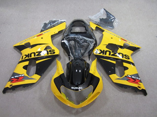 Cheap 2001-2003 Yellow Black Suzuki GSXR600 Motorcycle Fairings Kits Cheap 2001-2003 Yellow Black Suzuki GSXR600 Motorcycle Fairings Kits