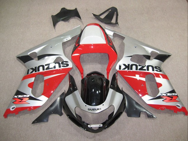 Cheap 2001-2003 Red Silver Suzuki GSXR600 Motorcylce Fairings Cheap 2001-2003 Red Silver Suzuki GSXR600 Motorcylce Fairings