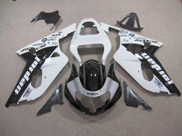 Cheap 2001-2003 White Black Suzuki GSXR600 Motorbike Fairings Cheap 2001-2003 White Black Suzuki GSXR600 Motorbike Fairings