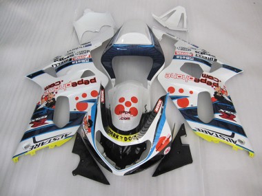 Cheap 2001-2003 White Blue Dark Dog Suzuki GSXR600 Bike Fairings