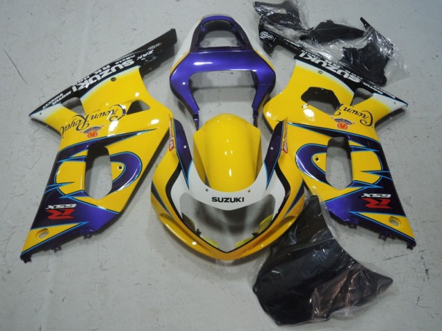 Cheap 2001-2003 Yellow Purple Suzuki GSXR600 Motorbike Fairing Kits Cheap 2001-2003 Yellow Purple Suzuki GSXR600 Motorbike Fairing Kits