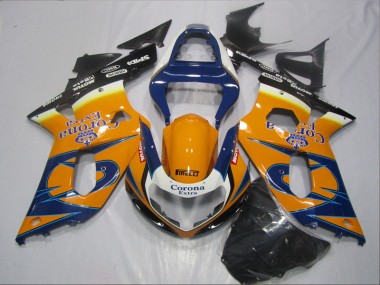 Cheap 2001-2003 Blue Orange Corona Extra Suzuki GSXR600 Bike Fairing