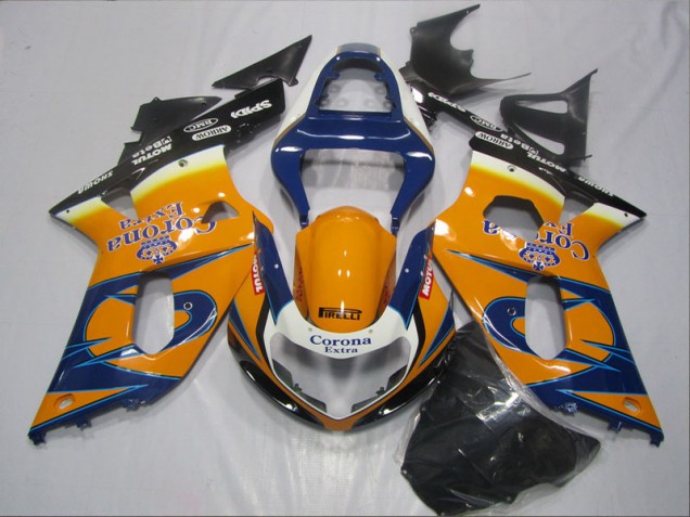 Cheap 2001-2003 Blue Orange Corona Extra Suzuki GSXR600 Bike Fairing