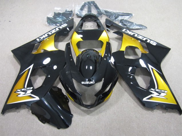 Cheap 2004-2005 Black Yellow Suzuki GSXR600 Motorcycle Replacement Fairings Cheap 2004-2005 Black Yellow Suzuki GSXR600 Motorcycle Replacement Fairings