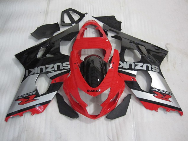 Cheap 2004-2005 Red Black Silver Suzuki GSXR600 Motorcyle Fairings Cheap 2004-2005 Red Black Silver Suzuki GSXR600 Motorcyle Fairings