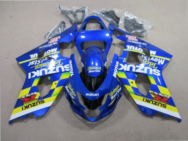 Cheap 2004-2005 Blue Telefumia Movistar Suzuki GSXR600 Motorbike Fairings