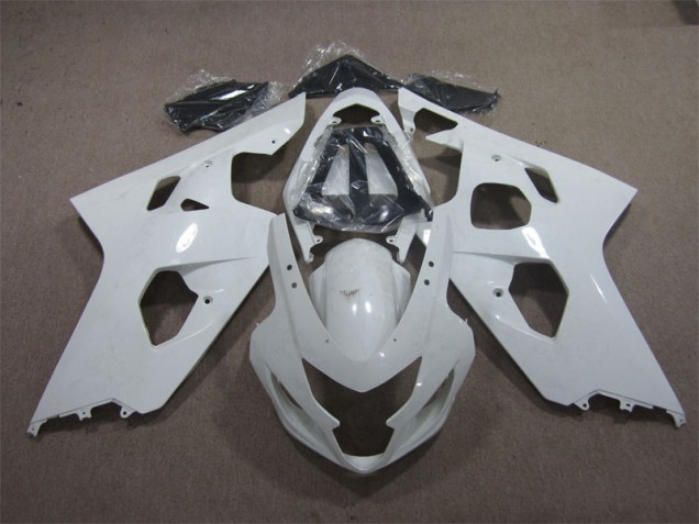 Cheap 2004-2005 White Suzuki GSXR600 Bike Fairings Cheap 2004-2005 White Suzuki GSXR600 Bike Fairings