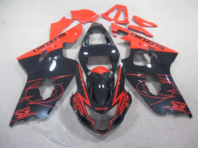 Cheap 2004-2005 Black Red Suzuki GSXR600 Bike Fairings Cheap 2004-2005 Black Red Suzuki GSXR600 Bike Fairings