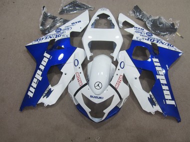 Cheap 2004-2005 White Blue Motul Suzuki GSXR600 Motorbike Fairing