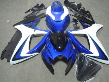 Cheap 2006-2007 Blue White Black Suzuki GSXR600 Motorbike Fairing