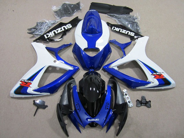 Cheap 2006-2007 Blue White Suzuki GSXR600 Motorbike Fairings Cheap 2006-2007 Blue White Suzuki GSXR600 Motorbike Fairings