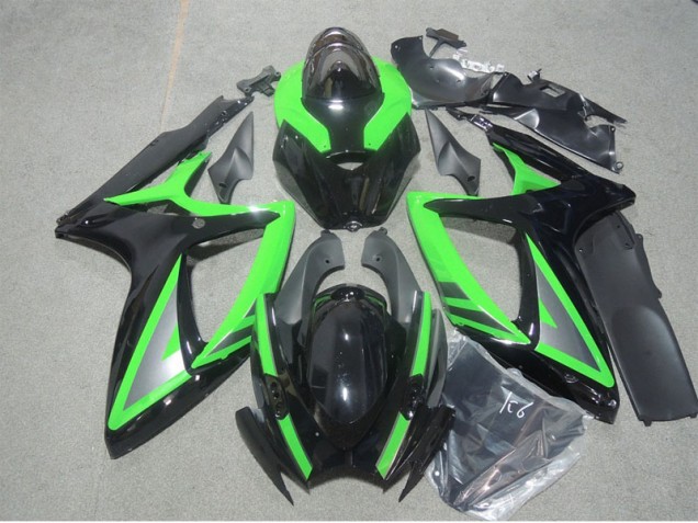 Cheap 2006-2007 Black Green Suzuki GSXR600 Motorbike Fairing Cheap 2006-2007 Black Green Suzuki GSXR600 Motorbike Fairing
