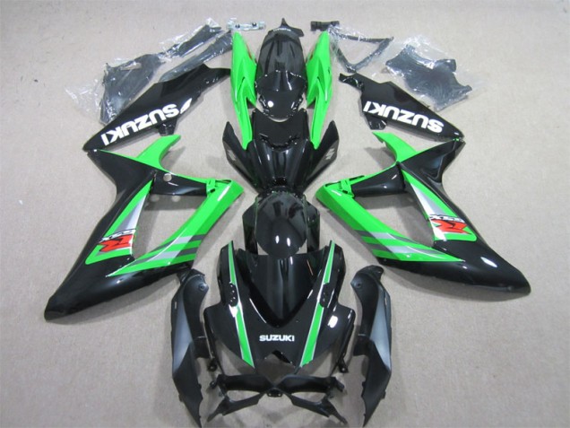 Cheap 2006-2007 Black Green Suzuki GSXR600 Bike Fairings Cheap 2006-2007 Black Green Suzuki GSXR600 Bike Fairings