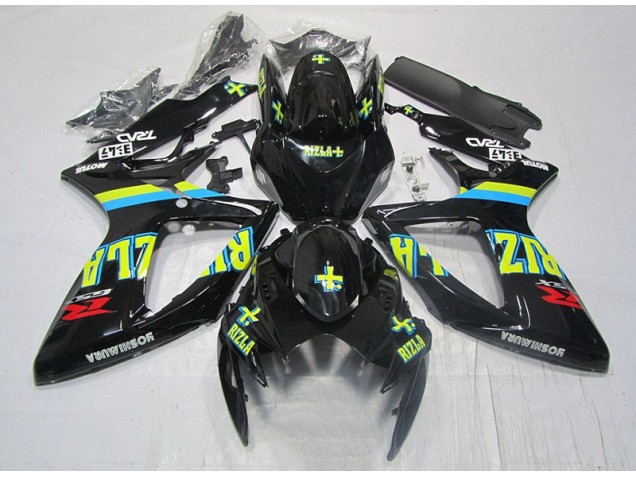 Cheap 2006-2007 Black Yellow Rizla Suzuki GSXR600 Moto Fairings Cheap 2006-2007 Black Yellow Rizla Suzuki GSXR600 Moto Fairings