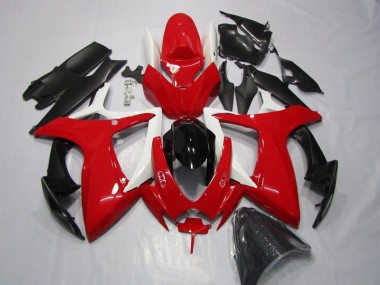 Cheap 2006-2007 Red Black Suzuki GSXR600 Motorcycle Replacement Fairings