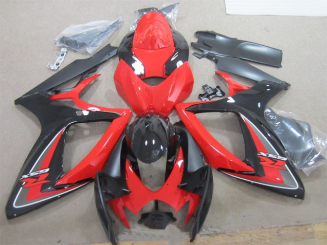Cheap 2006-2007 Black Red Suzuki GSXR600 Motorcylce Fairings Cheap 2006-2007 Black Red Suzuki GSXR600 Motorcylce Fairings