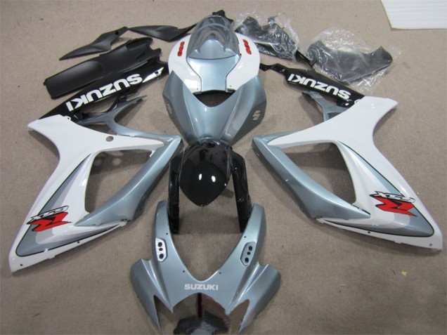 Cheap 2006-2007 White Grey Suzuki GSXR600 Motorbike Fairings Cheap 2006-2007 White Grey Suzuki GSXR600 Motorbike Fairings