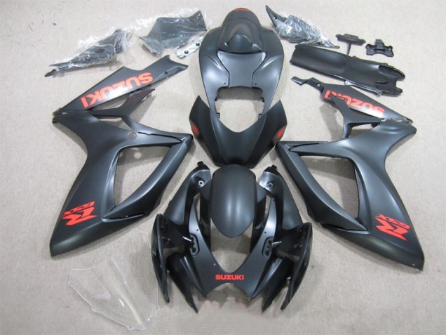 Cheap 2006-2007 Black Red Decal Suzuki GSXR600 Motorcycle Fairing Cheap 2006-2007 Black Red Decal Suzuki GSXR600 Motorcycle Fairing
