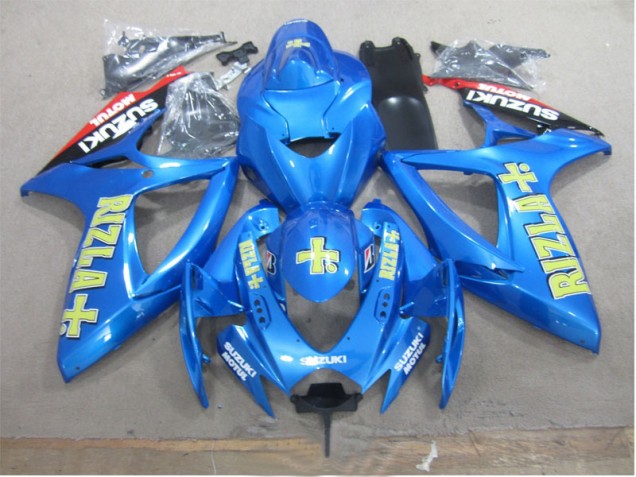 Cheap 2006-2007 Blue Yellow Rizla Suzuki GSXR600 Motorbike Fairing Cheap 2006-2007 Blue Yellow Rizla Suzuki GSXR600 Motorbike Fairing