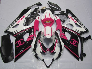 Cheap 2006-2007 Pink Chanel Suzuki GSXR600 Bike Fairings