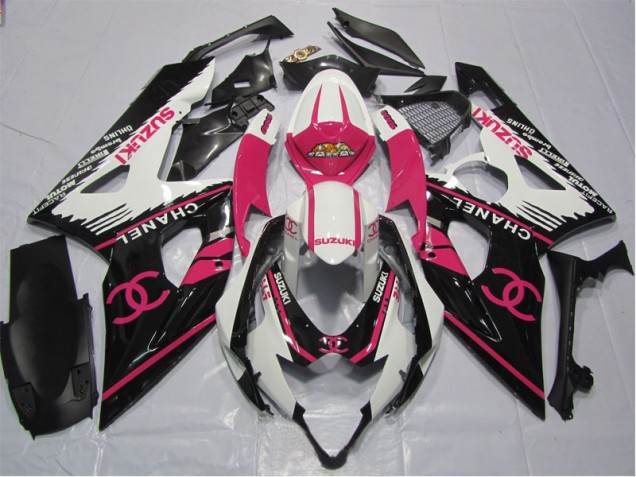 Cheap 2006-2007 Pink Chanel Suzuki GSXR600 Bike Fairings Cheap 2006-2007 Pink Chanel Suzuki GSXR600 Bike Fairings