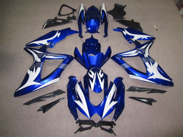 Cheap 2008-2010 Blue White Suzuki GSXR600 Motorcycle Bodywork Cheap 2008-2010 Blue White Suzuki GSXR600 Motorcycle Bodywork