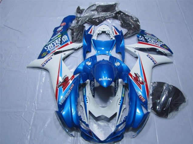Cheap 2011-2021 Blue White Suzuki GSXR600 Replacement Motorcycle Fairings Cheap 2011-2021 Blue White Suzuki GSXR600 Replacement Motorcycle Fairings