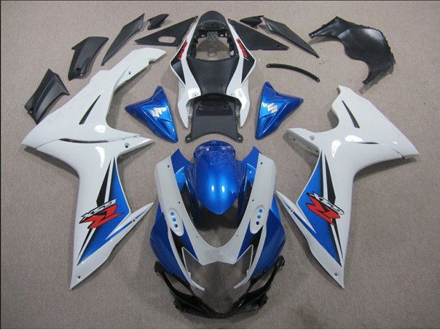 Cheap 2011-2021 White Blue Suzuki GSXR600 Motorbike Fairing Kits Cheap 2011-2021 White Blue Suzuki GSXR600 Motorbike Fairing Kits