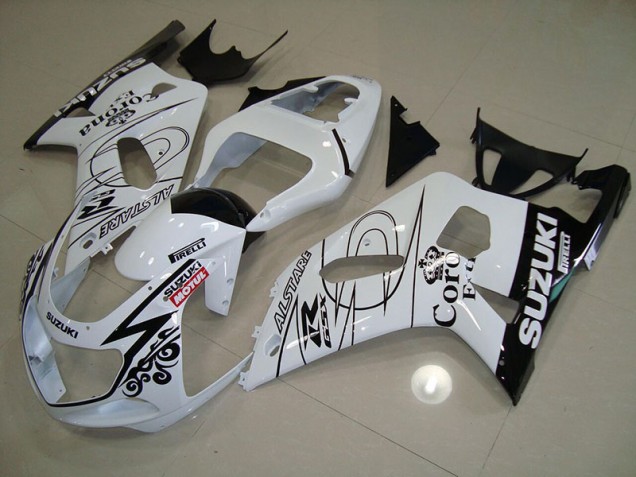 Cheap 2001-2003 White Alstare Motul Suzuki GSXR750 Motor Bike Fairings Cheap 2001-2003 White Alstare Motul Suzuki GSXR750 Motor Bike Fairings