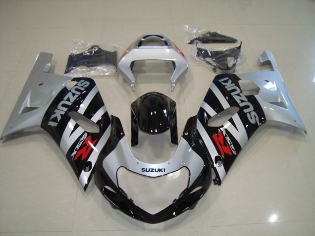 Cheap 2001-2003 Black Silver Suzuki GSXR750 Replacement Motorcycle Fairings Cheap 2001-2003 Black Silver Suzuki GSXR750 Replacement Motorcycle Fairings
