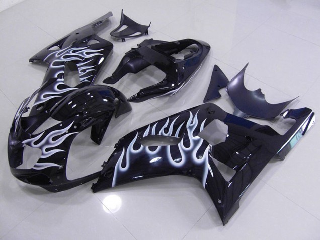 Cheap 2001-2003 Blue White Flame Suzuki GSXR750 Motor Fairings Cheap 2001-2003 Blue White Flame Suzuki GSXR750 Motor Fairings