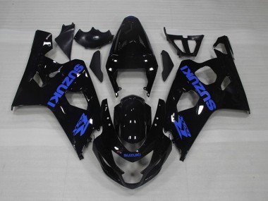 Cheap 2004-2005 Black Blue Decal Suzuki GSXR750 Motorcycle Fairing Kits