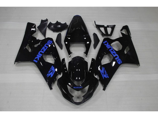 Cheap 2004-2005 Black Blue Decal Suzuki GSXR750 Motorcycle Fairing Kits Cheap 2004-2005 Black Blue Decal Suzuki GSXR750 Motorcycle Fairing Kits