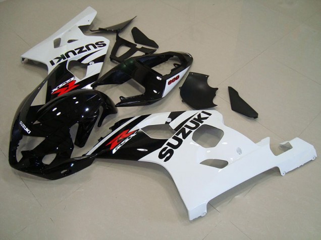 Cheap 2004-2005 Black White Suzuki GSXR750 Bike Fairings Cheap 2004-2005 Black White Suzuki GSXR750 Bike Fairings