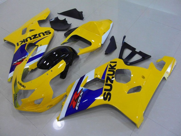 Cheap 2004-2005 Yellow Blue Suzuki GSXR750 Motorcycle Fairings Kits Cheap 2004-2005 Yellow Blue Suzuki GSXR750 Motorcycle Fairings Kits