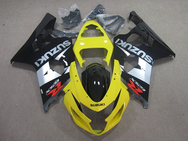 Cheap 2004-2005 Yelow Black Silver Suzuki GSXR750 Motorcycle Replacement Fairings Cheap 2004-2005 Yelow Black Silver Suzuki GSXR750 Motorcycle Replacement Fairings