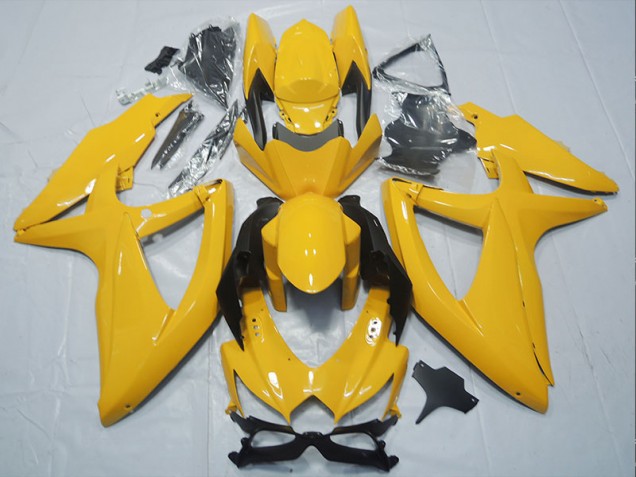 Cheap 2008-2010 Yellow Suzuki GSXR750 Motorbike Fairings