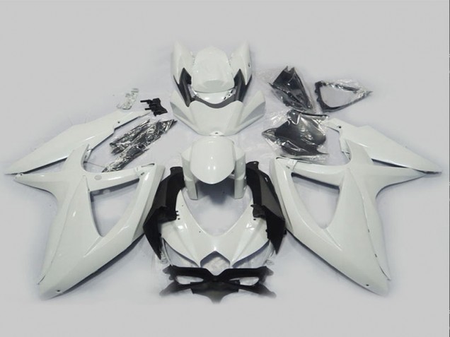 Cheap 2008-2010 White Suzuki GSXR750 Motorcycle Fairing Kits