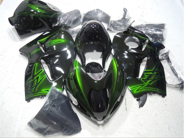 Cheap 1996-2007 Black Green Suzuki GSXR1300 Hayabusa Bike Fairing Cheap 1996-2007 Black Green Suzuki GSXR1300 Hayabusa Bike Fairing