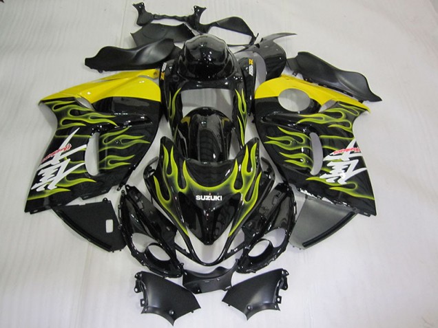 Cheap 2008-2019 Black Yellow Flame Suzuki GSXR1300 Hayabusa Motorcycle Fairing Kits Cheap 2008-2019 Black Yellow Flame Suzuki GSXR1300 Hayabusa Motorcycle Fairing Kits
